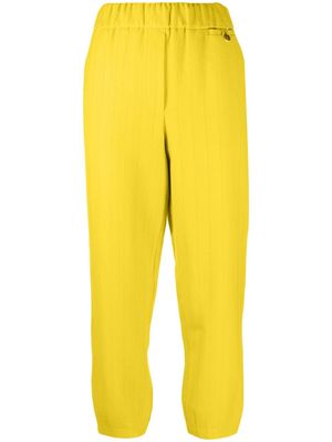 Alysi stripe-pattern high-waist trousers - Yellow
