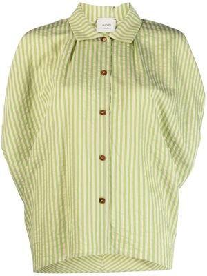 Alysi stripe-pattern short-sleeve shirt - Neutrals