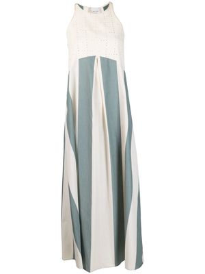 Alysi stripe-print dress - Neutrals