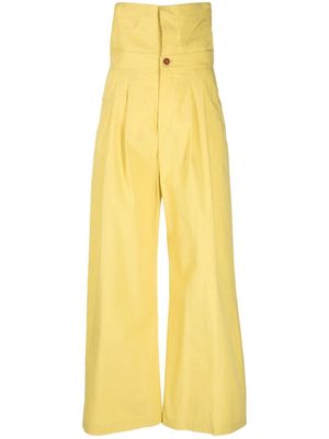 Alysi super high-waited trousers - Yellow