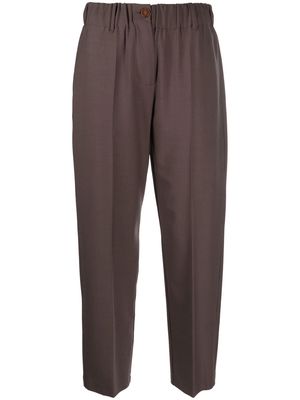 Alysi virgin-wool blend tapered trousers - Grey