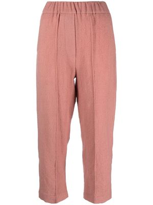 Alysi virgin-wool blend tapered trousers - Pink