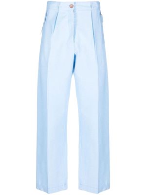 Alysi wide-leg tailored trousers - Blue