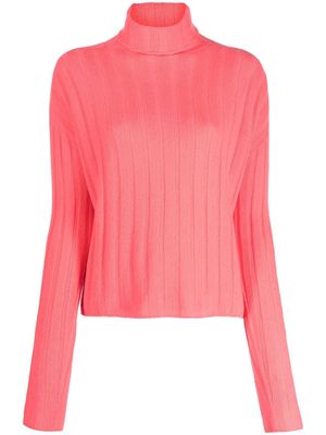 ALYSI wool-cashmere roll neck jumper - Pink
