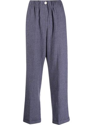 ALYSI wool straight-leg trousers - Purple