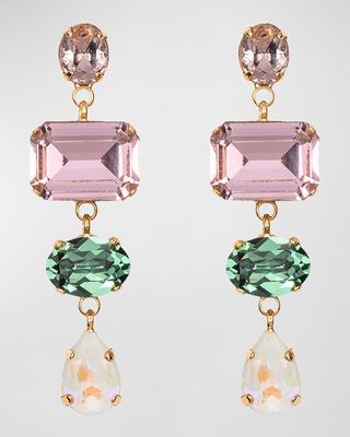 Alyssa Mix-Cut Crystal Earrings