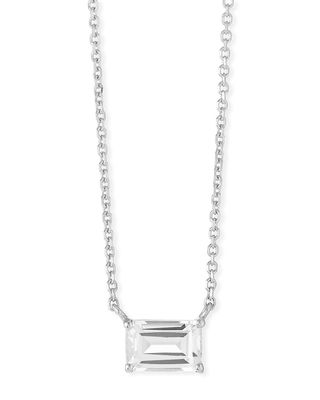 Amalfi 14K White Gold Emerald-Cut Necklace