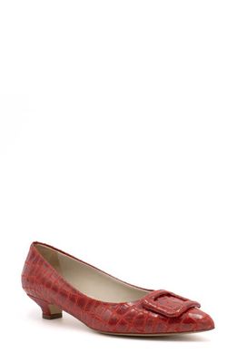 Amalfi by Rangoni Amsterdam Pointed Toe Pump in Red Benigni 