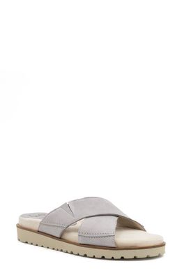 Amalfi by Rangoni Barolo Platform Slide Sandal in Fog Tiffany