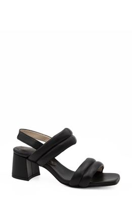 Amalfi by Rangoni Egeo Slingback Sandal in Black Parmasoft
