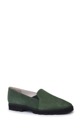 Amalfi by Rangoni Giostra Loafer in Moss Cashmere Suede