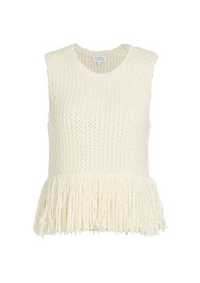 Amance Wool-Blend Fringe Sweater