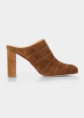 Amanda 85mm Suede Mules