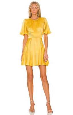 Amanda Uprichard Raya Dress in Yellow