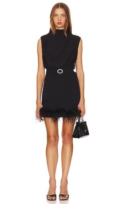 Amanda Uprichard Sullivan Mini Dress in Black