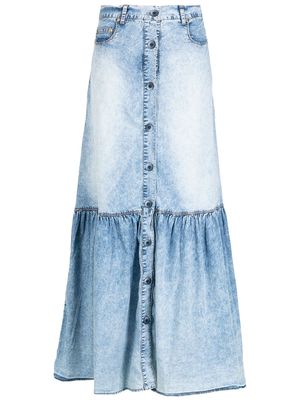 Amapô denim maxi skirt - Blue
