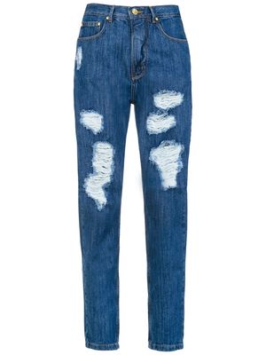 Amapô high waist flared trousers - Blue