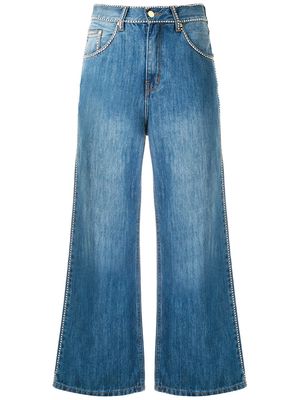 Amapô strass embellished jeans - Blue