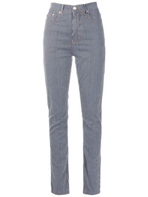 Amapô vertical-stripe skinny jeans - Blue