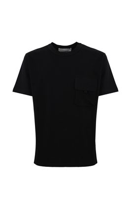 Amaranto Black Cotton T-shirt