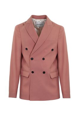 Amaranto Pink Double-breasted Blazer