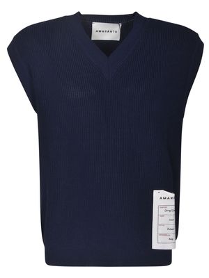 Amaranto Ribbed V-neck Jumper