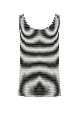 Amaranto Striped Cotton Tank Top