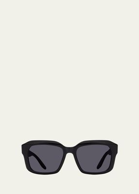 Amaya Black Zyl Rectangle Sunglasses