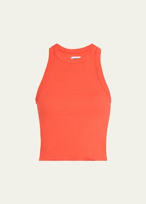 Amaya Cropped Cotton Tank Top