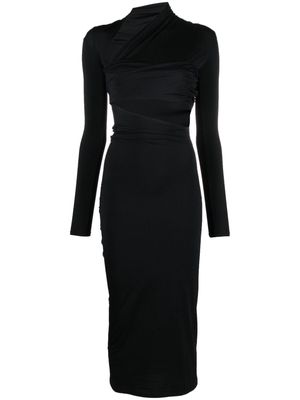Amazuìn Adele cut-out midi dress - Black