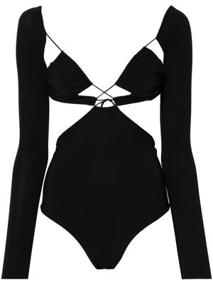 Amazuìn Azhar cut-out bodysuit - Black