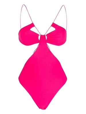 Amazuìn cut-out detailing strappy one-piece - Pink