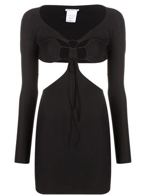 Amazuìn Estelle cut-out minidress - Black