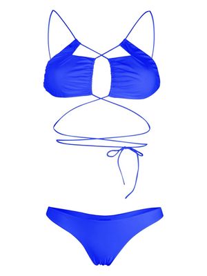 Amazuìn Jaida self-tie bikini - Blue