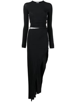 Amazuìn Liv asymmetric cut-out maxi dress - Black