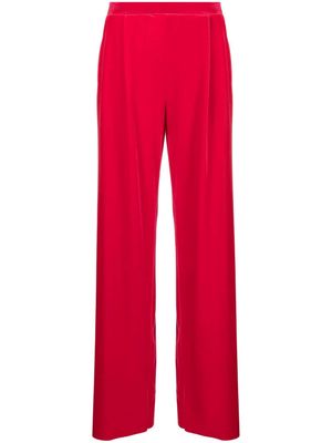 Amazuìn straight-leg velvet trousers - Red