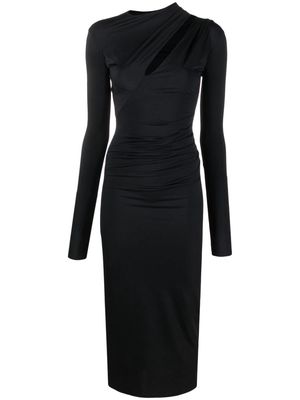 Amazuìn Velia draped cut-out dress - Black