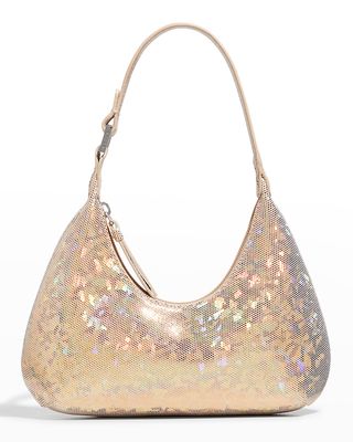 Amber Baby Disco Ball Hologram Shoulder Bag