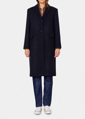 Amber Double-Faced Wool Pea Coat
