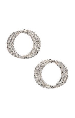 Amber Sceats x REVOLVE Circle Earrings in Metallic Silver.