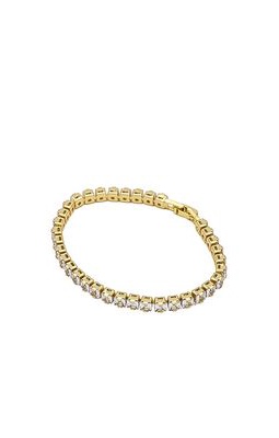 Amber Sceats x REVOLVE Classic Tennis Bracelet in Metallic Gold.