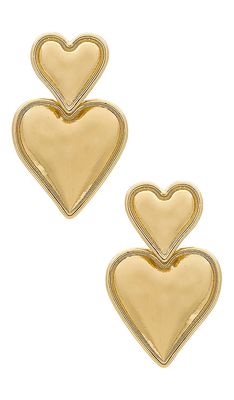 Amber Sceats x REVOLVE Cupid Earrings in Metallic Gold.
