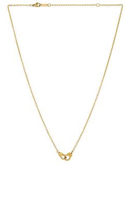 Amber Sceats x REVOLVE Handcuffed Necklace in Metallic Gold.