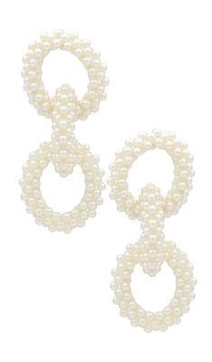 Amber Sceats x REVOLVE Willow Earrings in White.