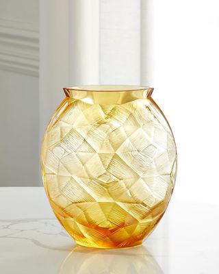 Amber Turtle Vase - 10"