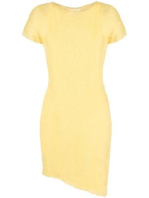 Ambra Maddalena Billie open-knit mini dress - Yellow