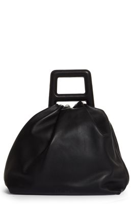 Ambush A-Handle Leather Shoulder Bag in Black