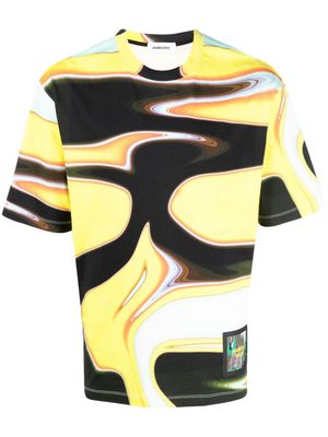 AMBUSH abstract-print T-shirt - Yellow