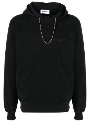 AMBUSH Ballchain cotton hoodie - Black