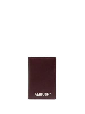 AMBUSH bi-fold leather wallet - Red